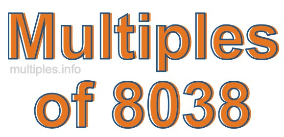 Multiples of 8038