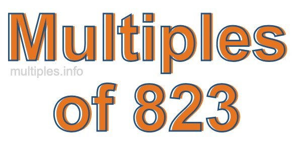 Multiples of 823
