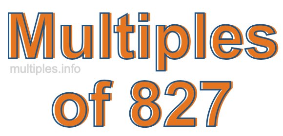 Multiples of 827