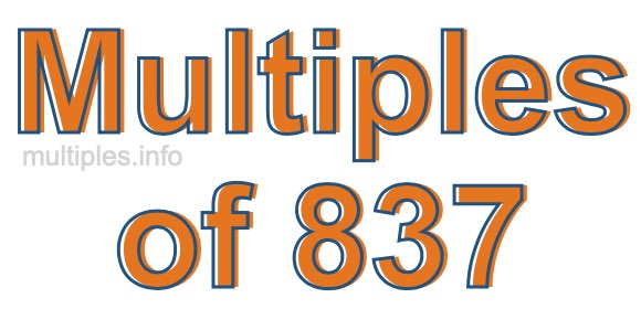 Multiples of 837