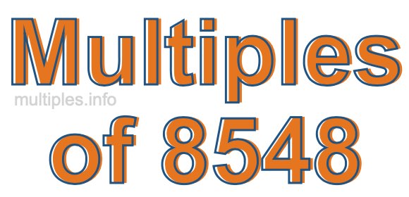 Multiples of 8548