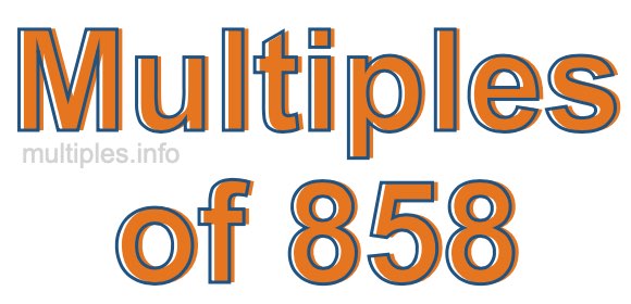 Multiples of 858