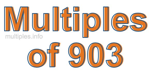 Multiples of 903