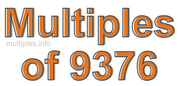 Multiples of 9376 Multiples of 9376